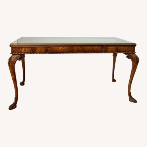 Used Ornate Wood Console Table / Writing Desk for sale on AptDeco