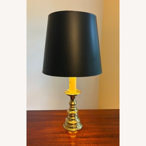 Used Vintage/Antique Black Brass Table Lamp for sale on AptDeco