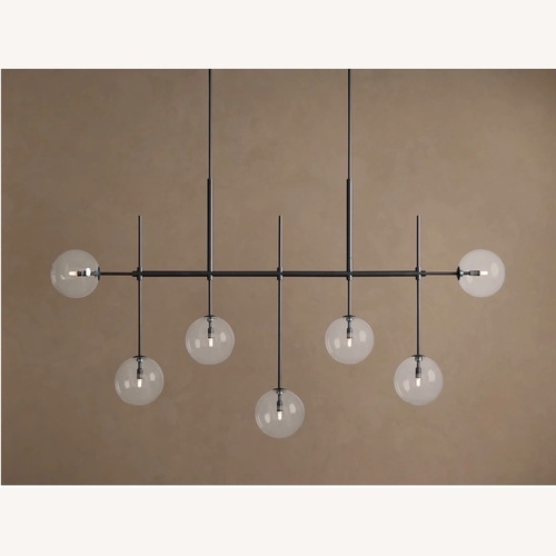 Used Arhaus Black Metal Ceiling Lamp for sale on AptDeco
