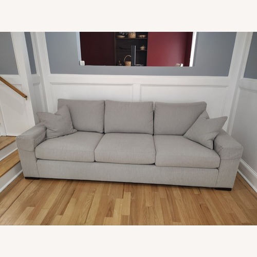 Used Ethan Allen Light Gray Fabric 3+ Seater Sofa for sale on AptDeco