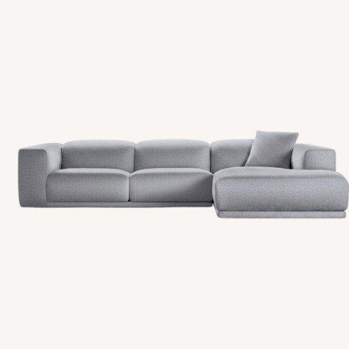 Used Design Within Reach Light Gray 2 Piece Sectional for sale on AptDeco