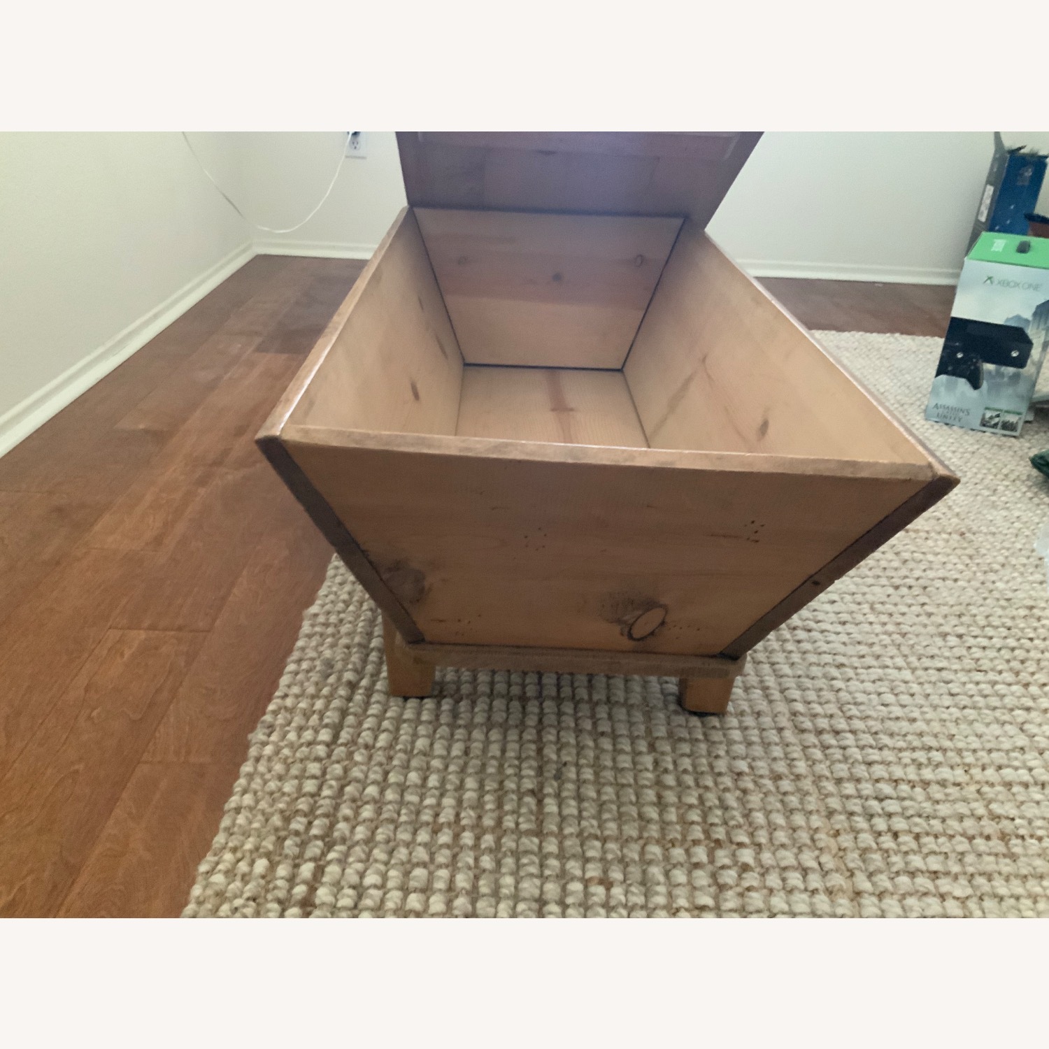 Light Brown Wood Chest - image-1