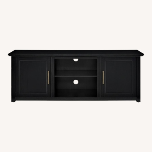 Used Wayfair Black Wood Media Storage for sale on AptDeco