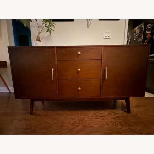 Used Amazon Dark Brown Wood Sideboard for sale on AptDeco