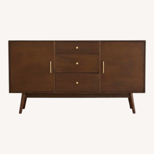 Used Amazon Dark Brown Wood Sideboard for sale on AptDeco