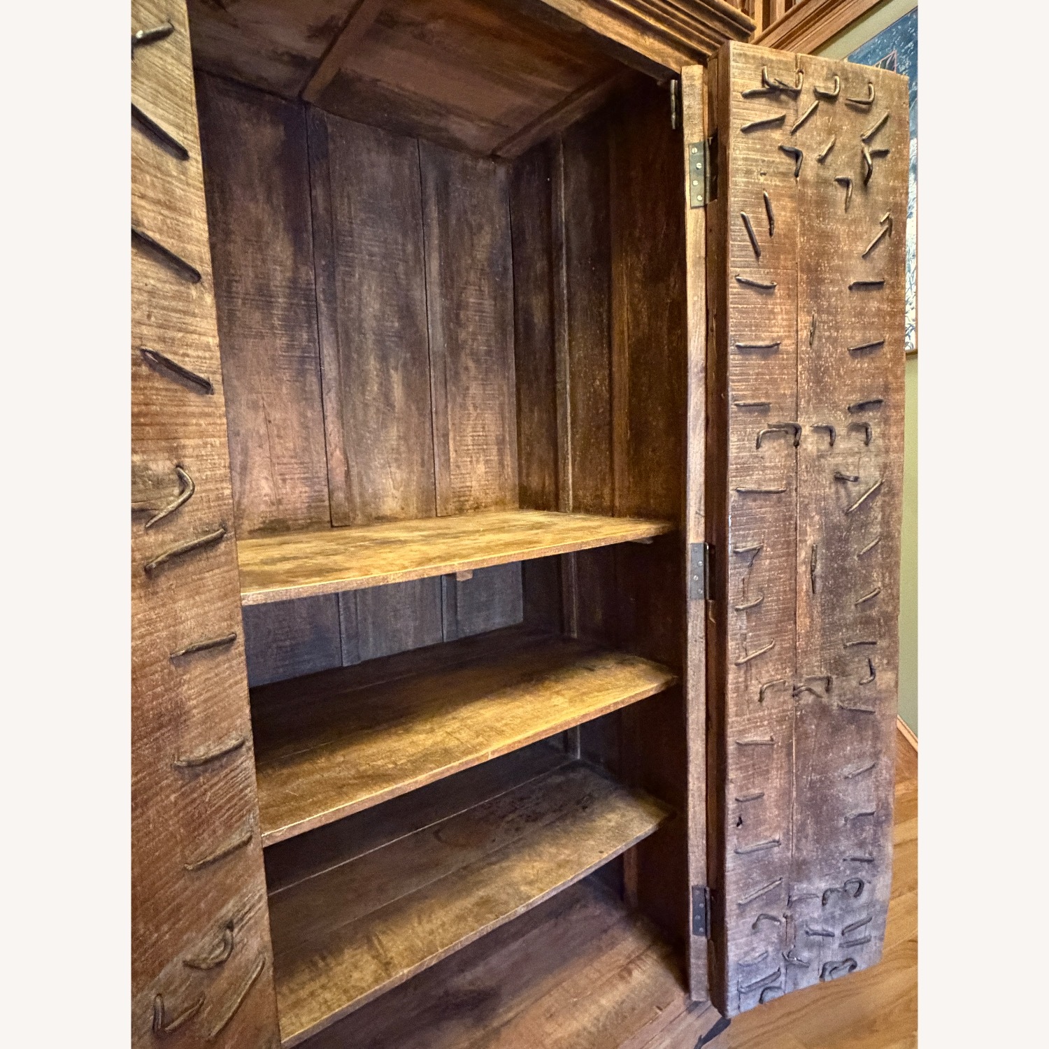 Vintage Armoire with Antique Indian Haveli Doors - image-14