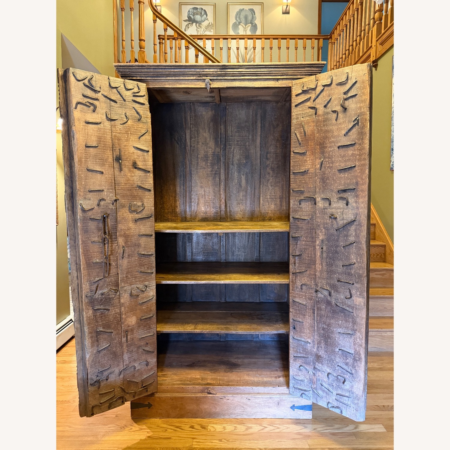 Vintage Armoire with Antique Indian Haveli Doors - image-21