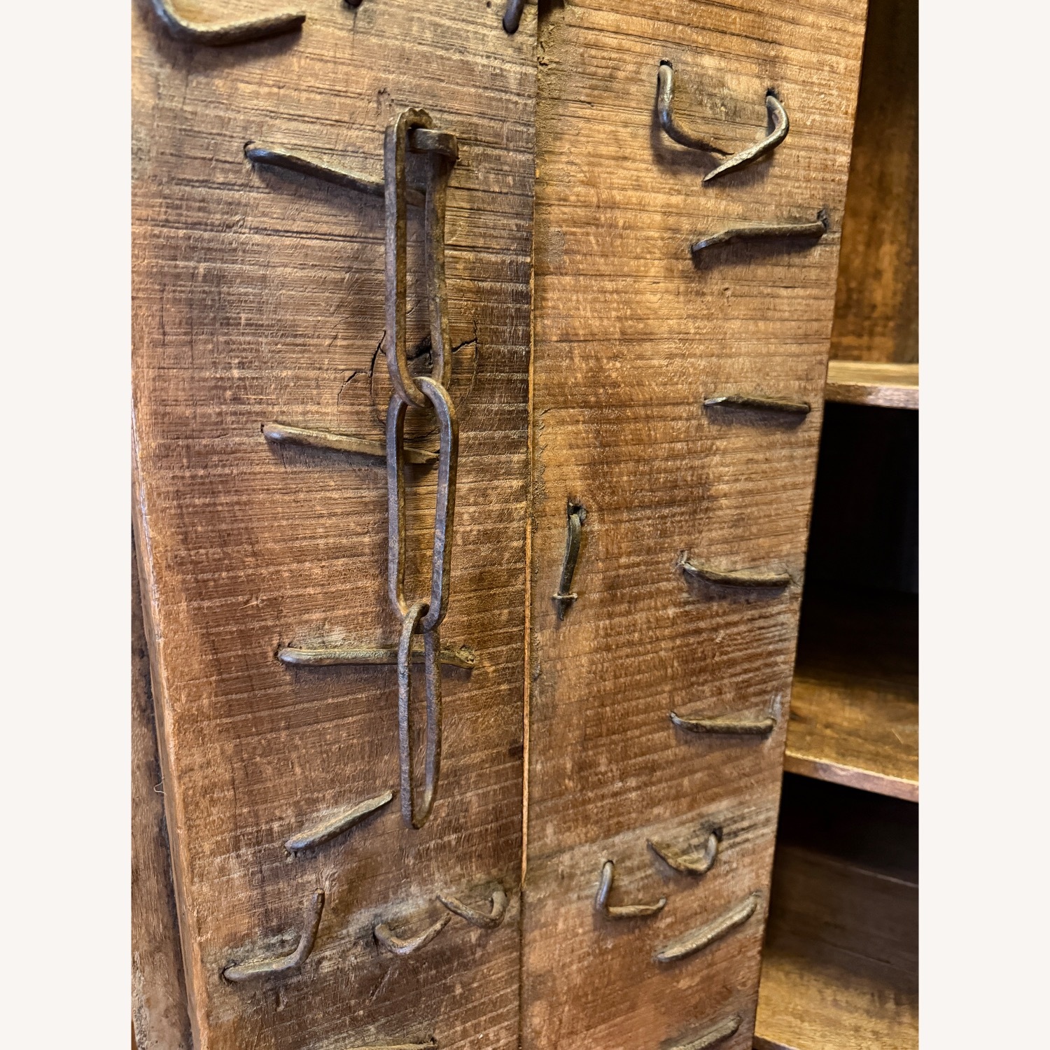 Vintage Armoire with Antique Indian Haveli Doors - image-35