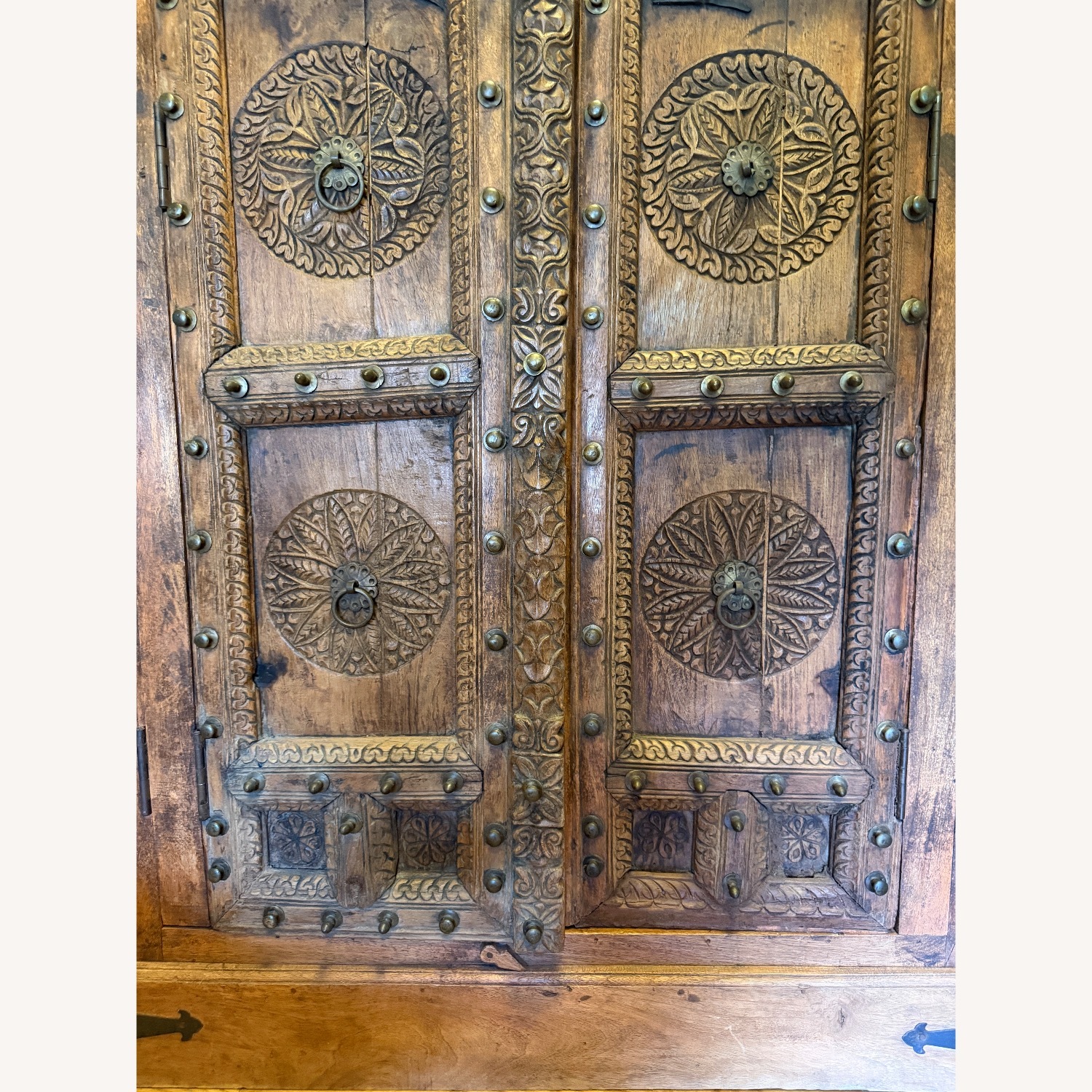 Vintage Armoire with Antique Indian Haveli Doors - image-4