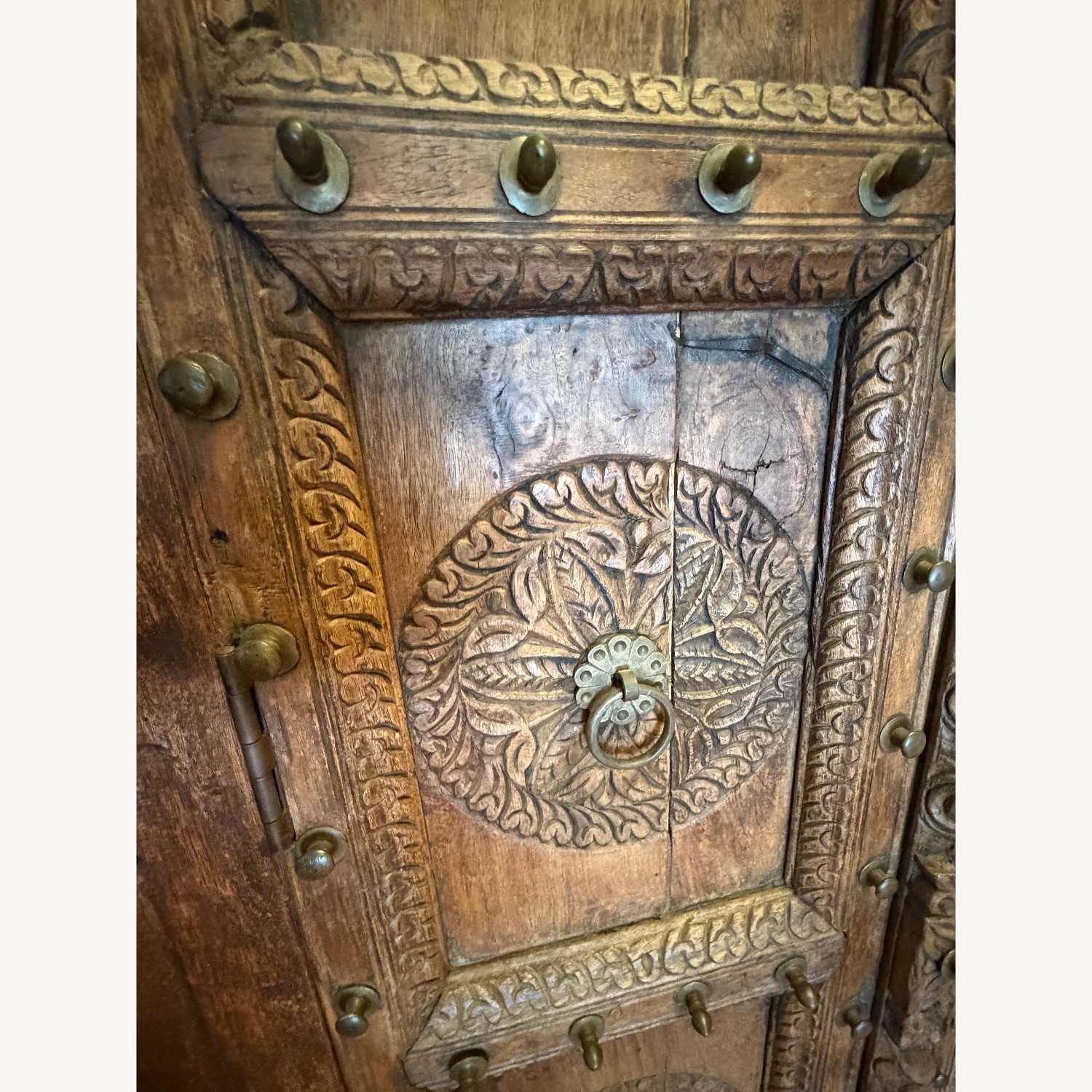 Vintage Armoire with Antique Indian Haveli Doors - image-11