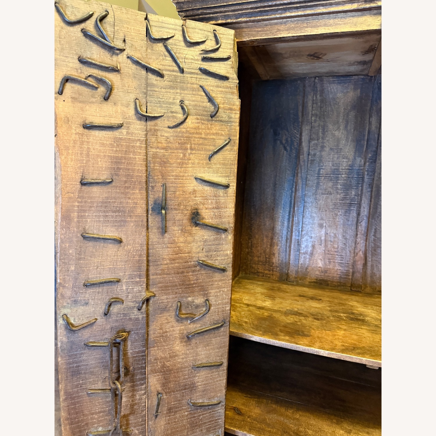 Vintage Armoire with Antique Indian Haveli Doors - image-22