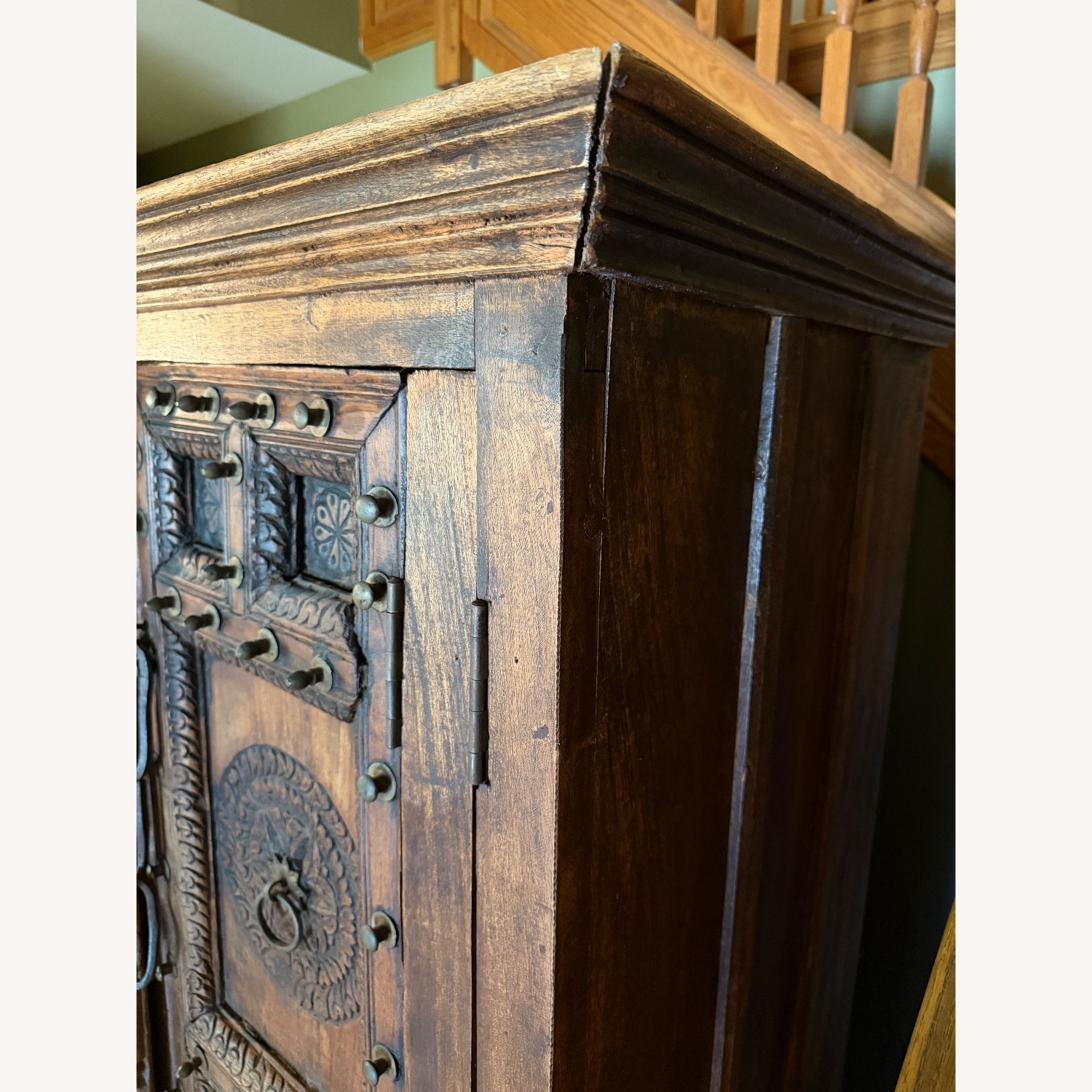 Vintage Armoire with Antique Indian Haveli Doors - image-12