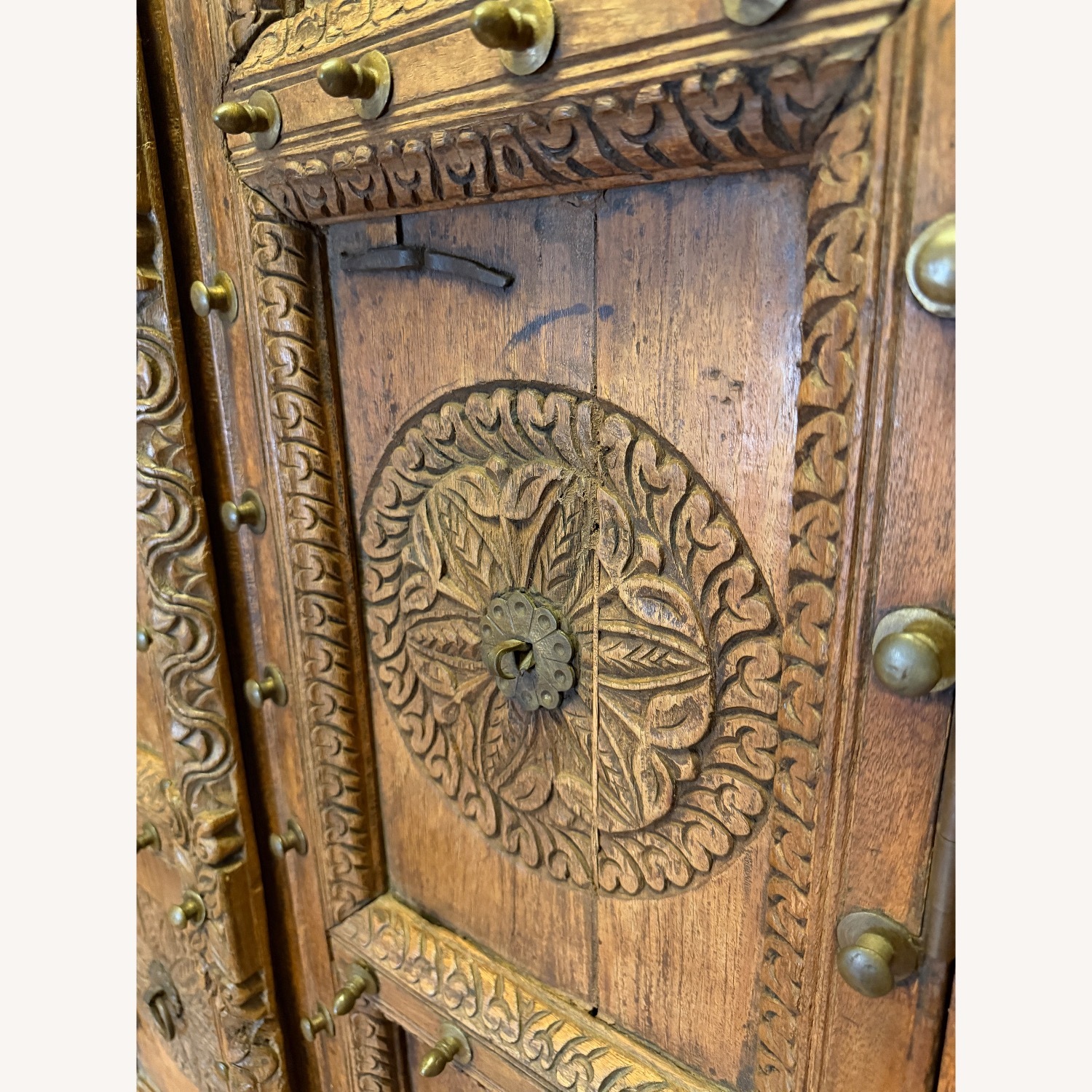 Vintage Armoire with Antique Indian Haveli Doors - image-30