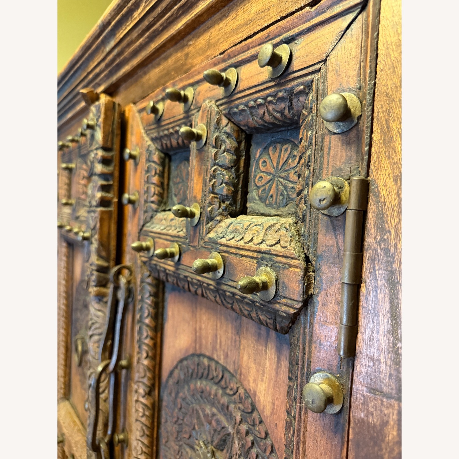 Vintage Armoire with Antique Indian Haveli Doors - image-29