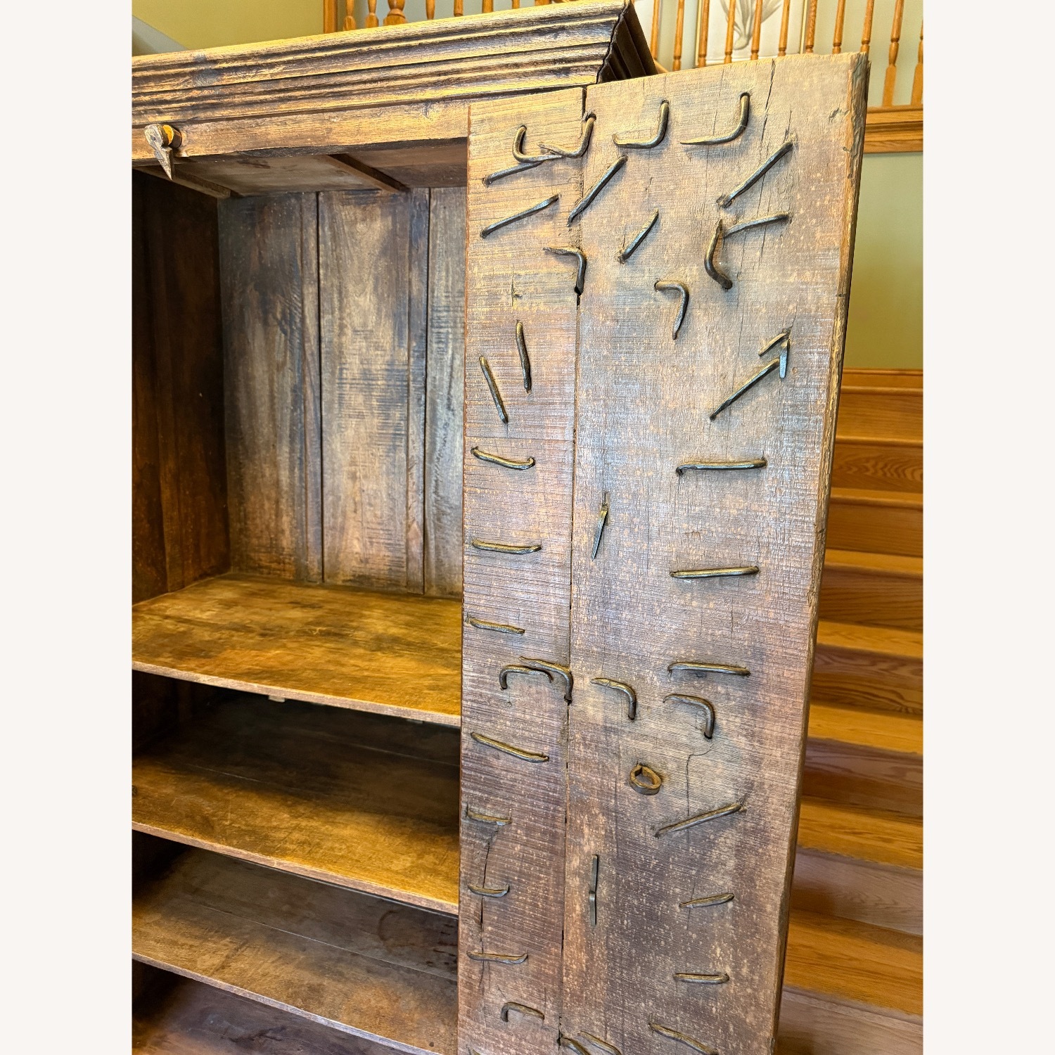 Vintage Armoire with Antique Indian Haveli Doors - image-28