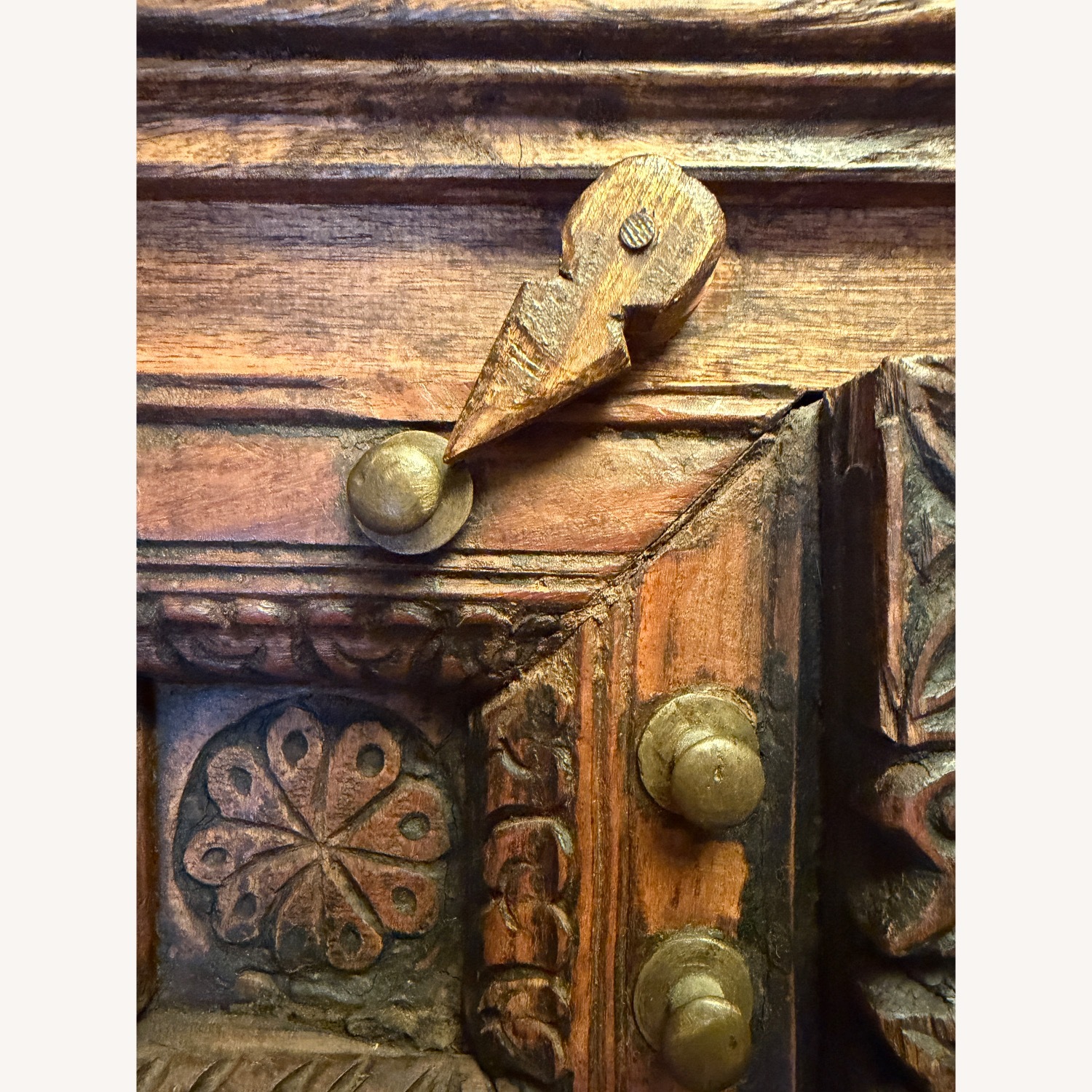Vintage Armoire with Antique Indian Haveli Doors - image-15