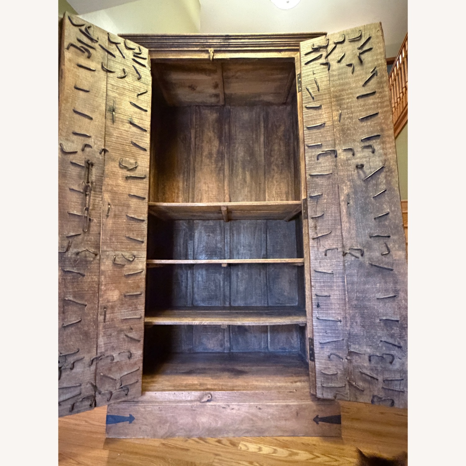 Vintage Armoire with Antique Indian Haveli Doors - image-32