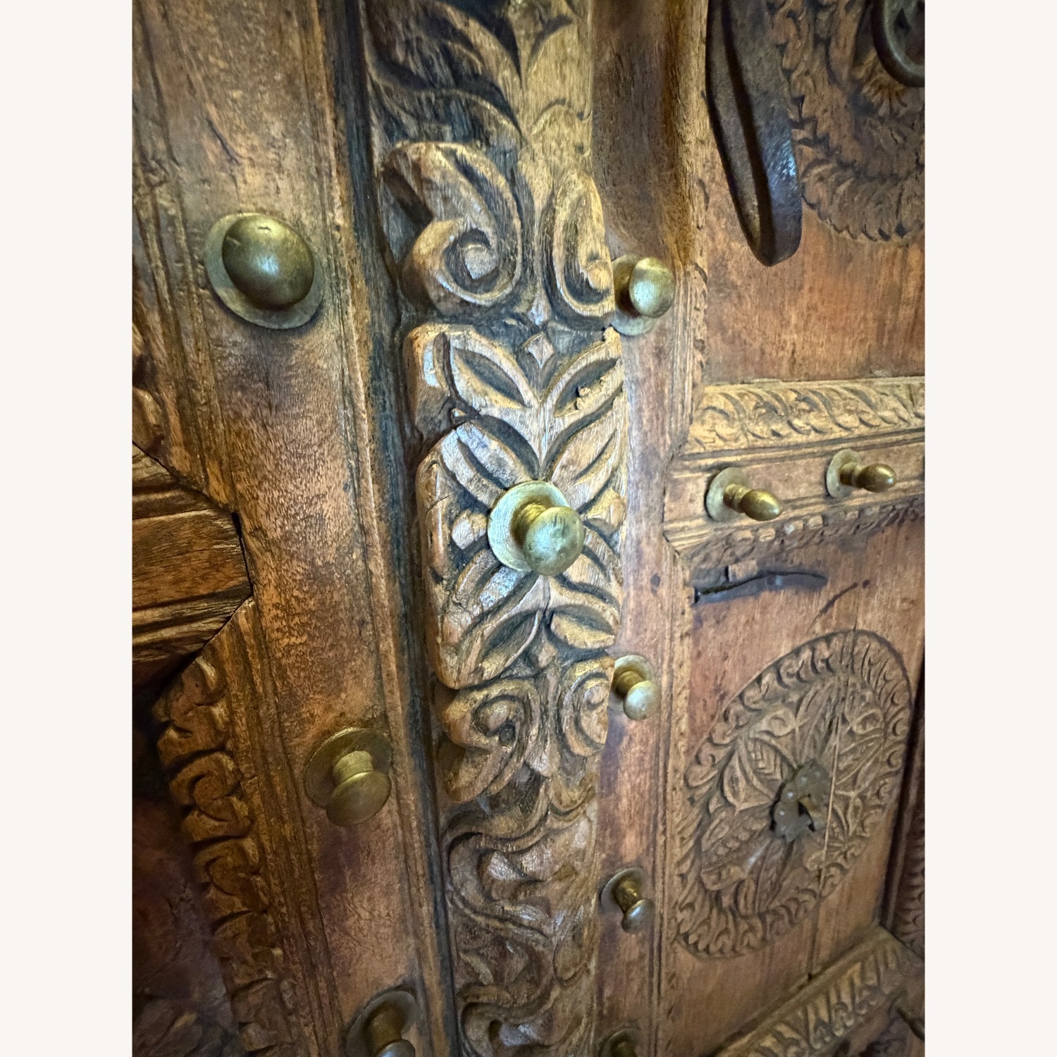 Vintage Armoire with Antique Indian Haveli Doors - image-9