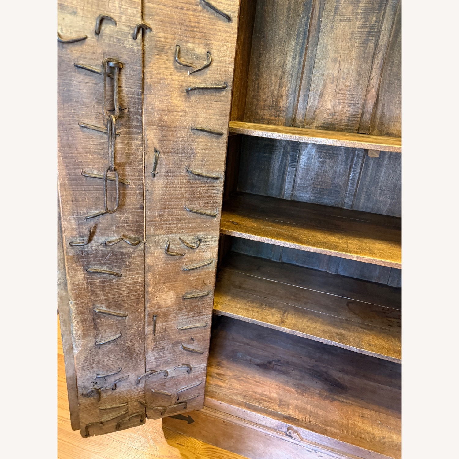 Vintage Armoire with Antique Indian Haveli Doors - image-6
