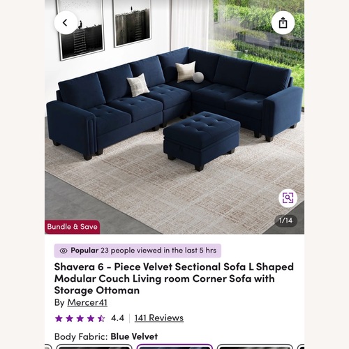 Used Wayfair Sectional Sofa for sale on AptDeco