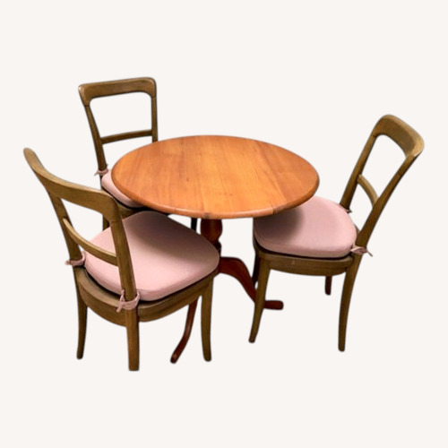 Used Vintage Queen Anne Tilt Table and Dining Chairs for sale on AptDeco