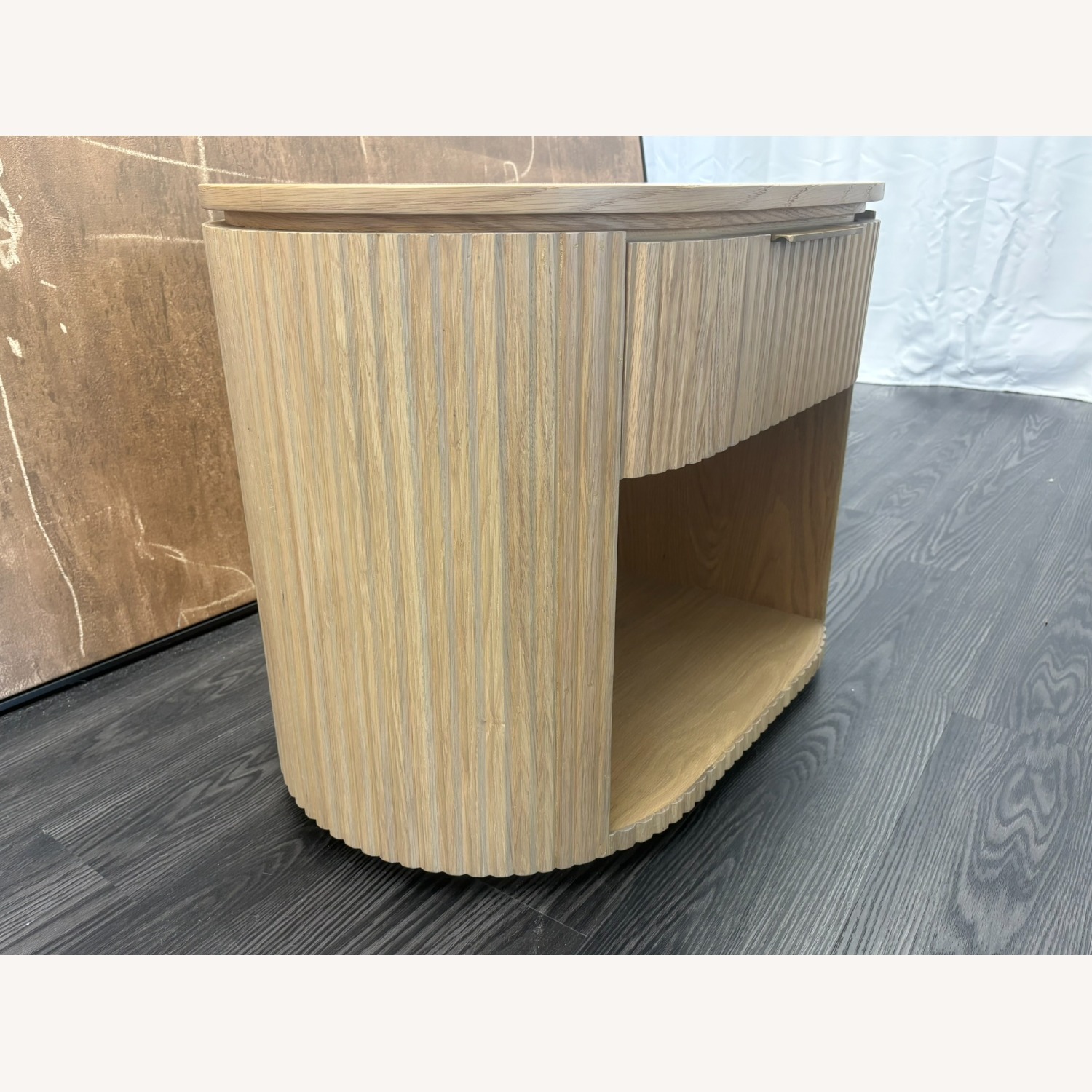 Restoration Hardware Byron Open Nightstand – 32" Light Oak | - image-16
