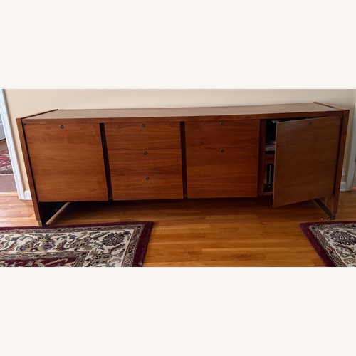Used Vintage/Antique Light Brown Wood Sideboard for sale on AptDeco