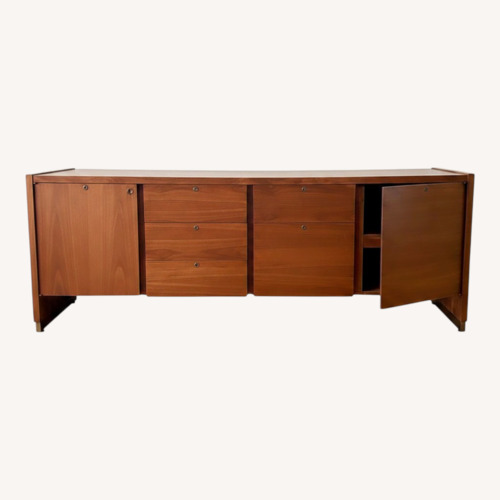 Used Vintage/Antique Light Brown Wood Sideboard for sale on AptDeco