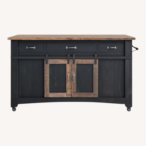 Used Wayfair Laurel Foundry Modern Farmhouse®Solid Pine Kitchen Island for sale on AptDeco