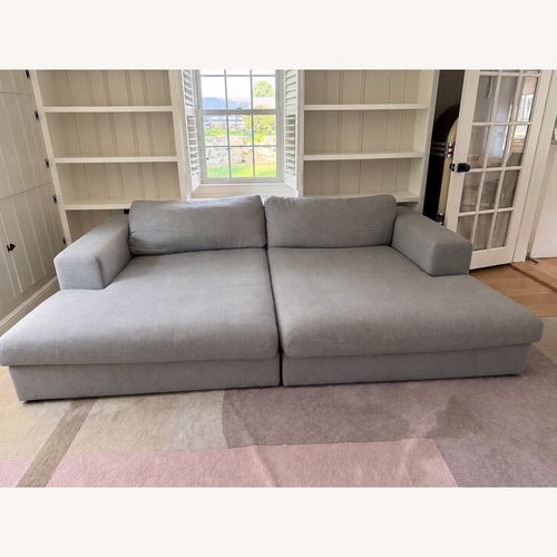 Used Article Gray Fabric Chaise Lounge Sofa for sale on AptDeco