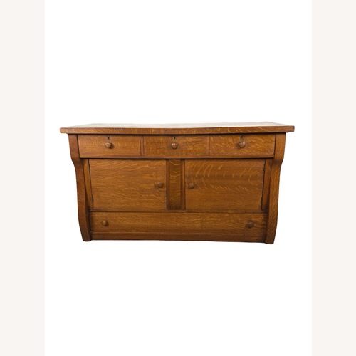 Used Antique Quarter-Sawn Oak Sideboard for sale on AptDeco