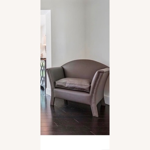 Used Leather Custom Made Accent Chairs for sale on AptDeco