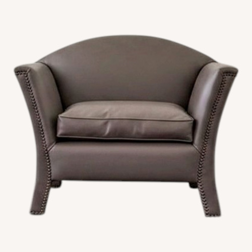 Used Leather Custom Made Accent Chairs for sale on AptDeco