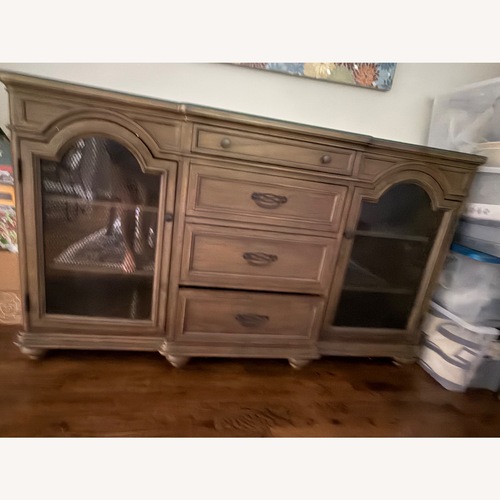 Used Light Brown Wood Sideboard for sale on AptDeco