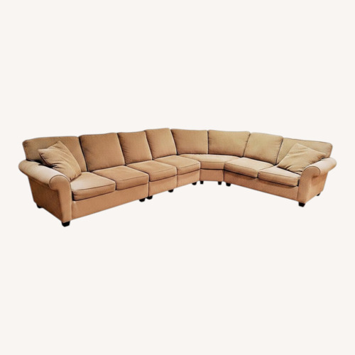 Used Light Brown Fabric 3+ Piece Sectional  for sale on AptDeco