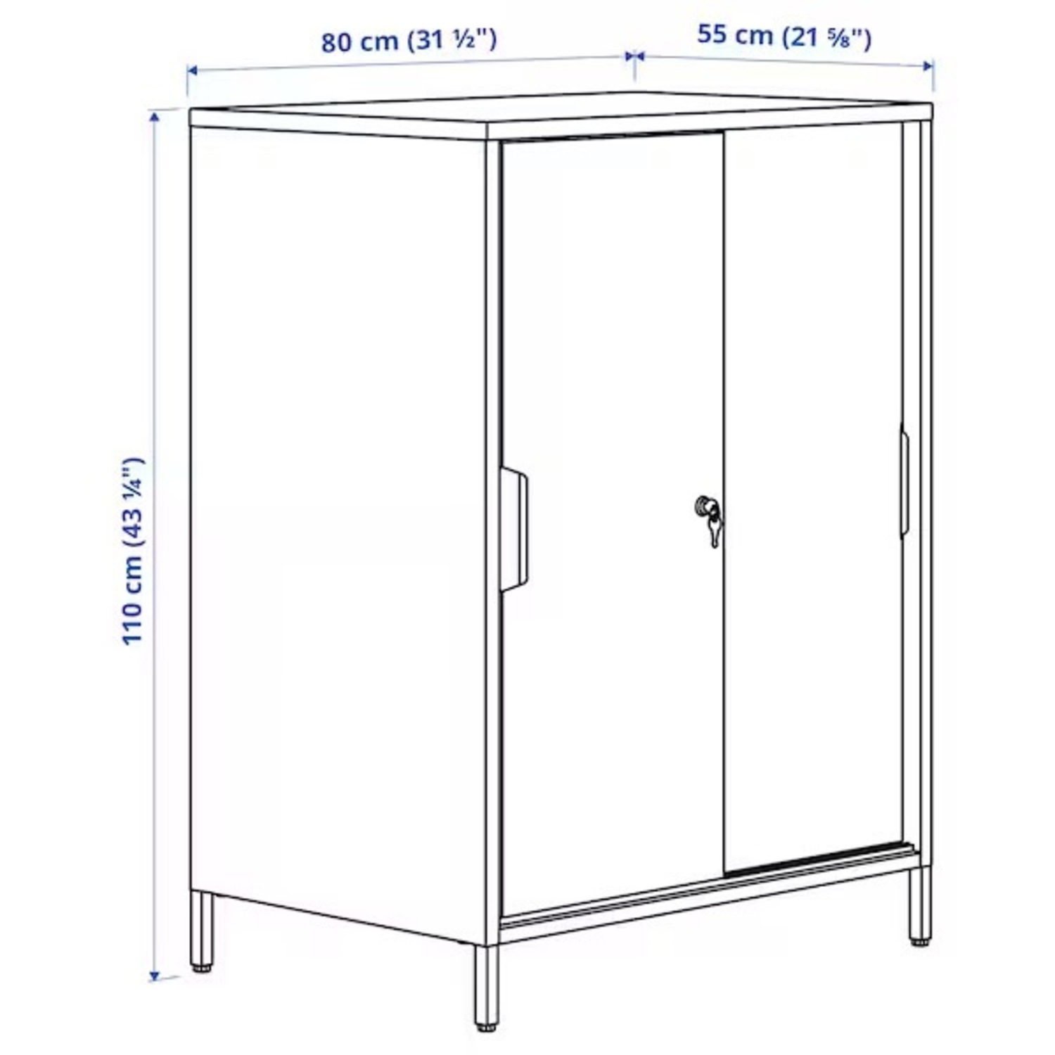 IKEA Trotten Minimalistic Metal Cabinet - image-5