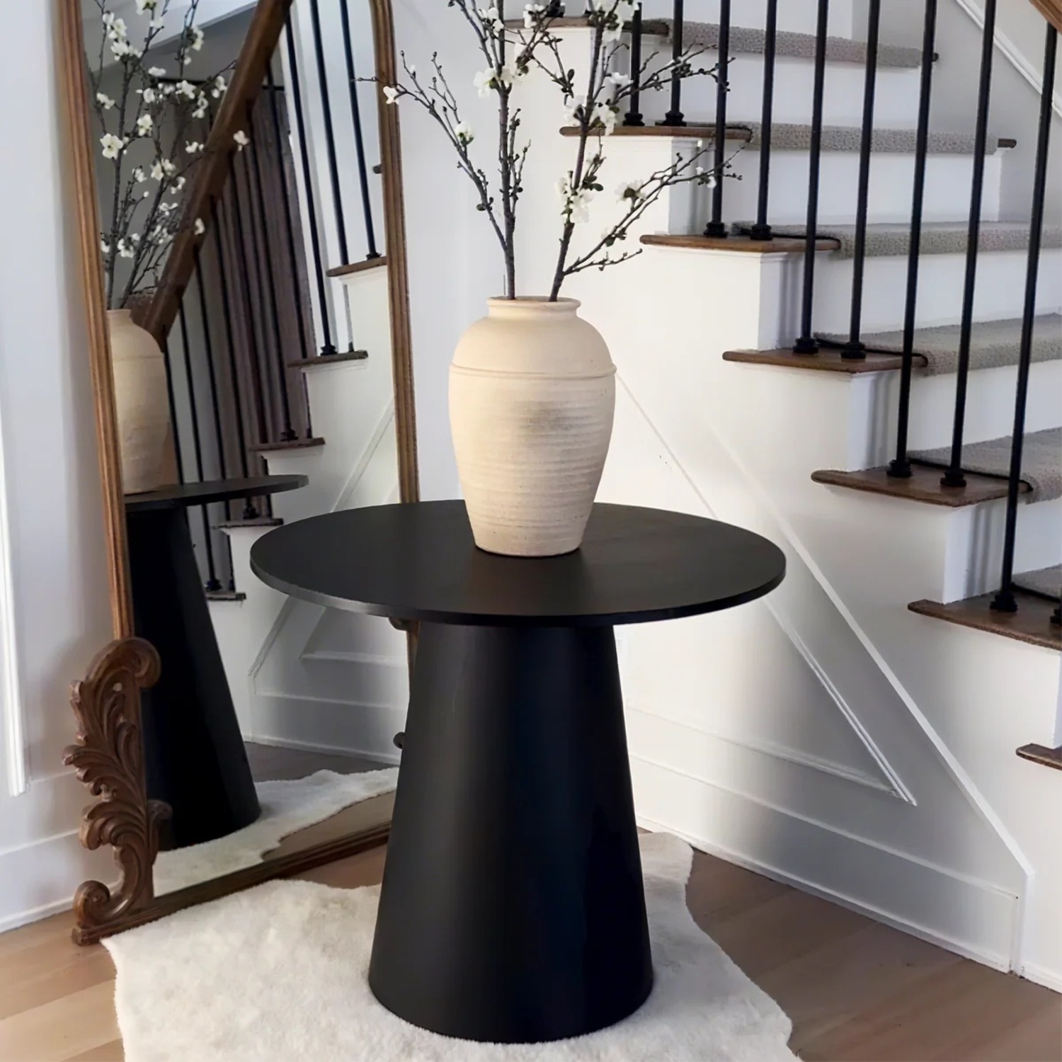 Modern Round Pedestal Dining Table - image-5