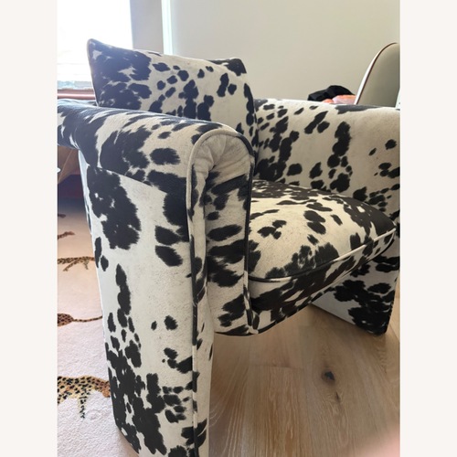 Used Urban Outfitters Floria Cowprint Flora Chair for sale on AptDeco