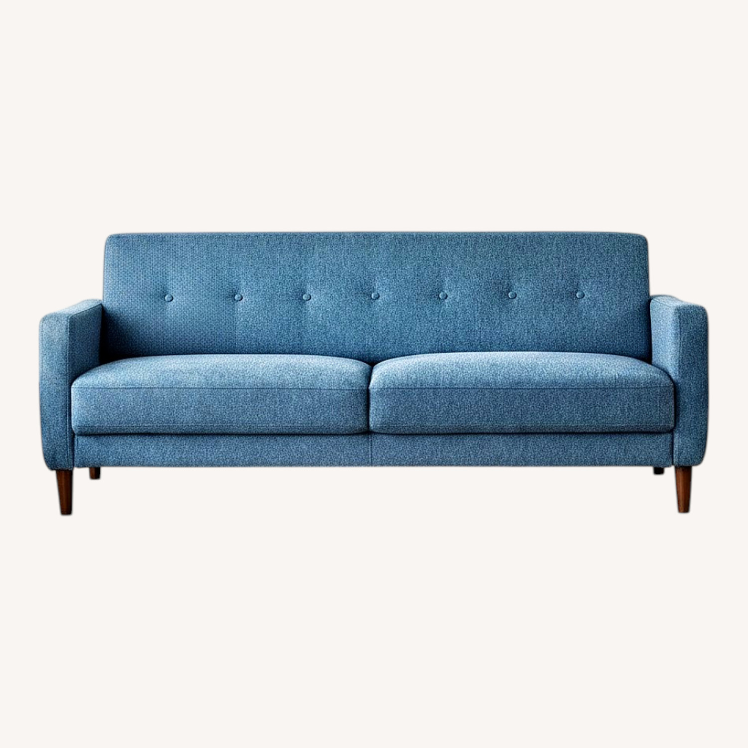 Mid-Century Modern Fabric Sofa - image-0
