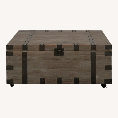 Used Light Brown Wood Chest for sale on AptDeco