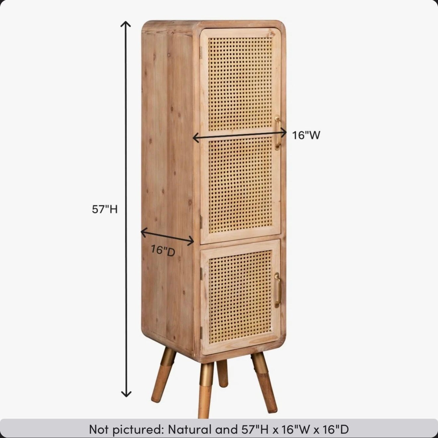 Vintage/Antique Finds Natural Wood Armoire - image-4