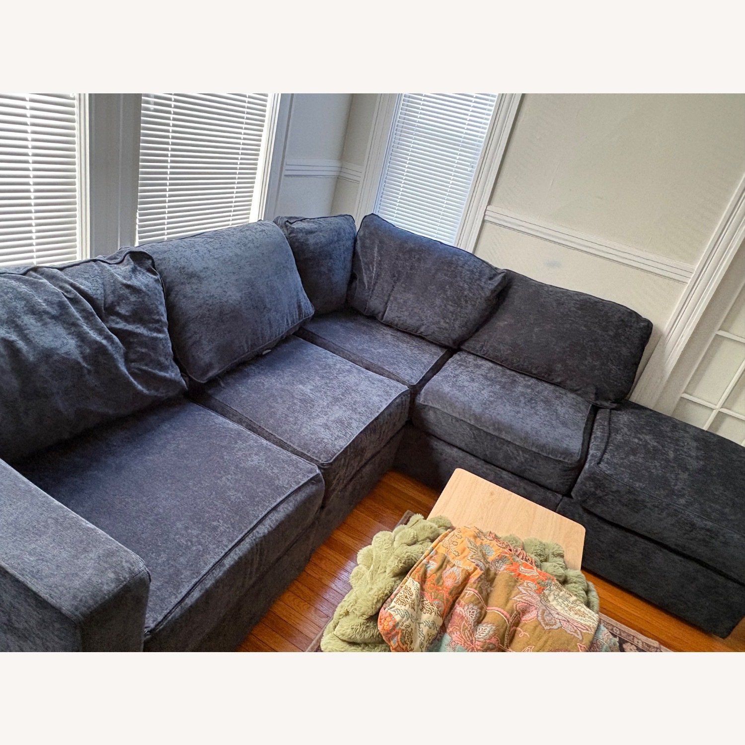 LoveSac Blue Fabric 3+ Piece Sectional - image-1