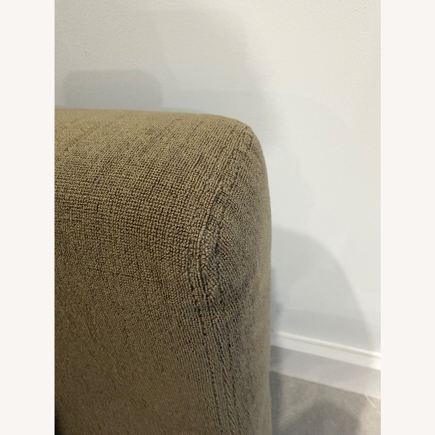 Light Brown Fabric Armchair - image-7