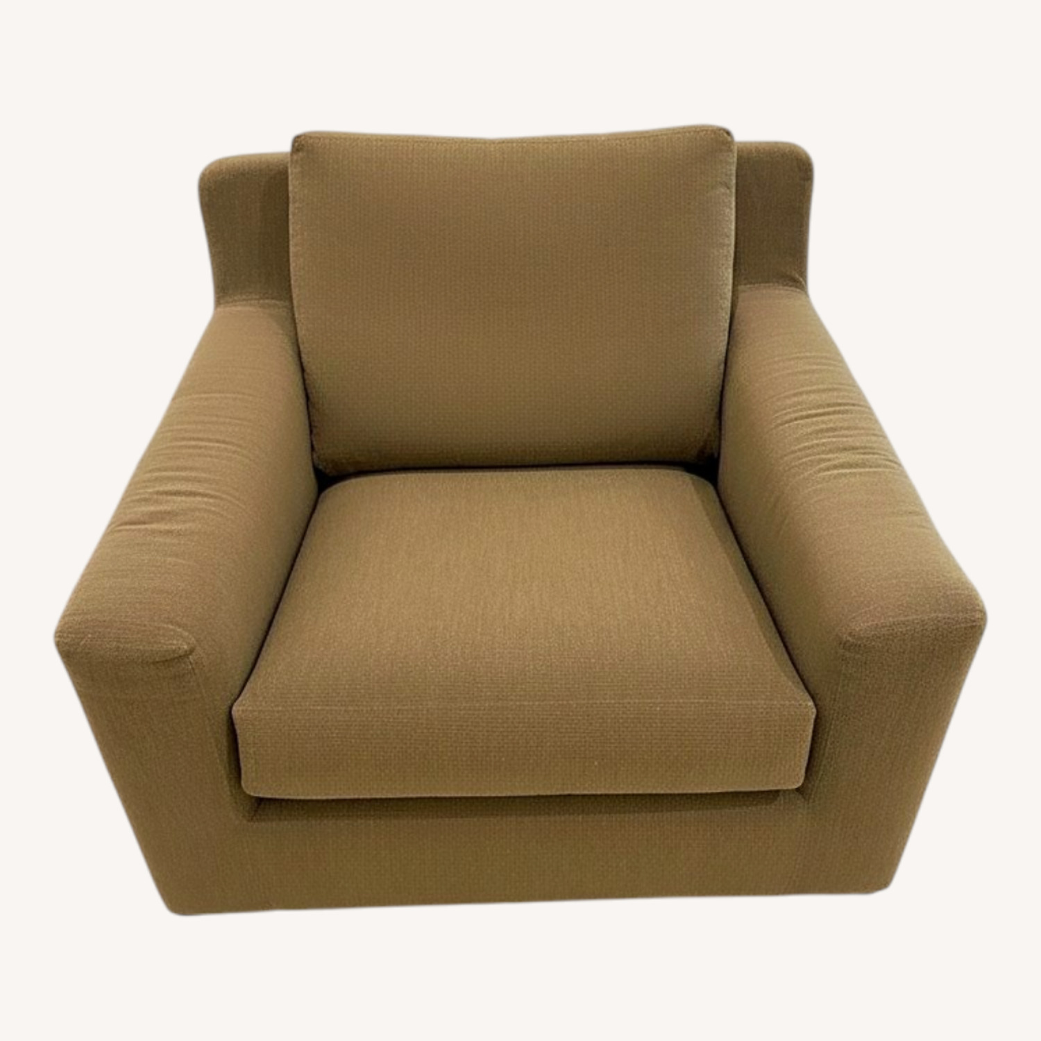 Light Brown Fabric Armchair - image-0
