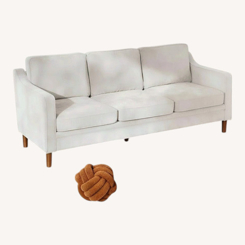 Used Wayfair Silver Gray Performance Chenille Sofa for sale on AptDeco