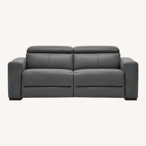 Used Dark Gray Leather 3+ Seater Sofa for sale on AptDeco
