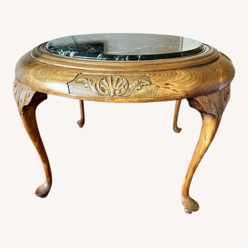 Used Art Nouveau Marble Top Coffee Table for sale on AptDeco