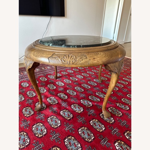 Used Art Nouveau Marble Top Coffee Table for sale on AptDeco
