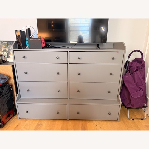 Used IKEA Hauga Dark Gray 8 Drawer Dresser for sale on AptDeco