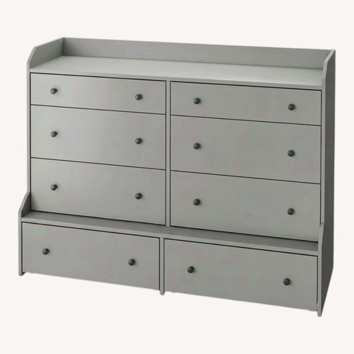 Used IKEA Hauga Dark Gray 8 Drawer Dresser for sale on AptDeco